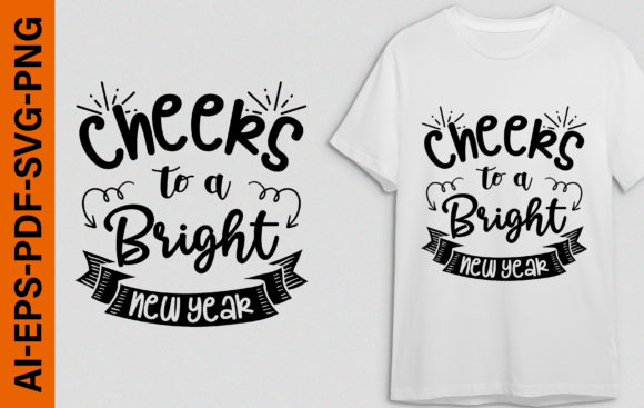 Cheers to a Bright New Year: Festive Graphics for T-Shirt Designs