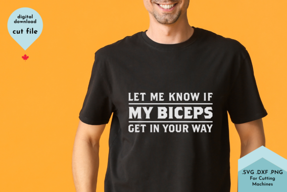 Funny Workout Shirt - Biceps - Gym Shirt: A Playful Graphic for Crafts & Digital Sellers
