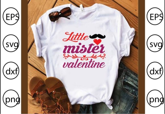 Little Mister Valentine – A Playful Graphic Design Asset for T-Shirt Designs & Local Branding