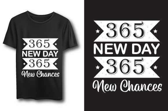 New Year Typography T-shirt Design Review