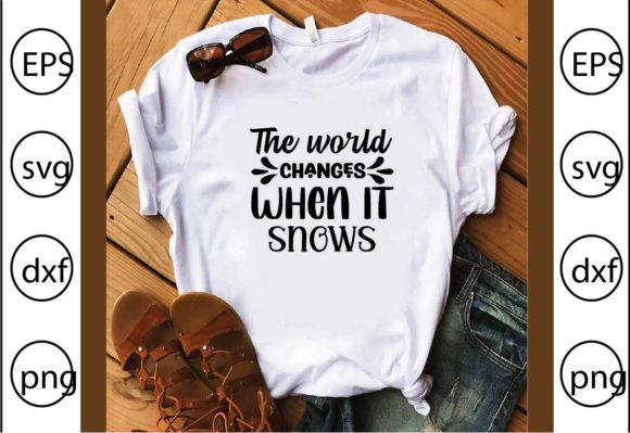 The World Changes when It Snows – A Designer’s Take on Winter Graphics for T-Shirt Designs